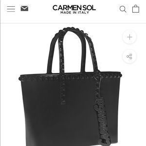 Carmen sol black tote